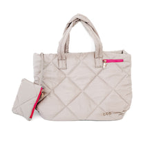 Load image into Gallery viewer, Presley Puffer Quilted Tote Bag With Pouch