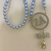 Zeta Amicae Lanyard - Light Blue