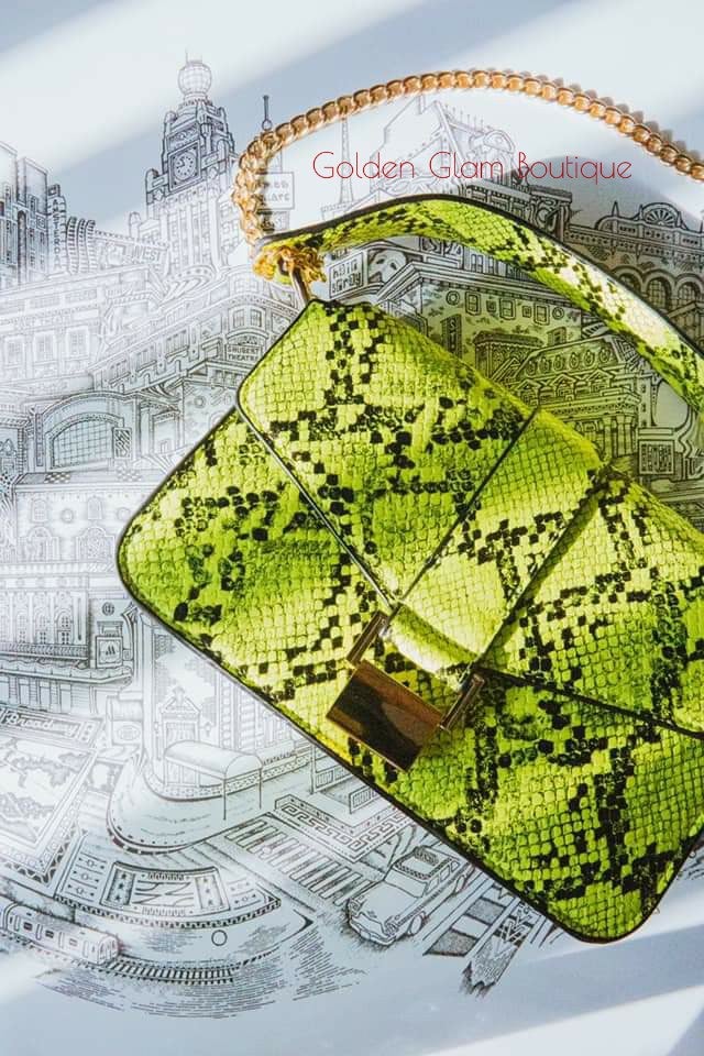 Neon green snakeskin purse best sale